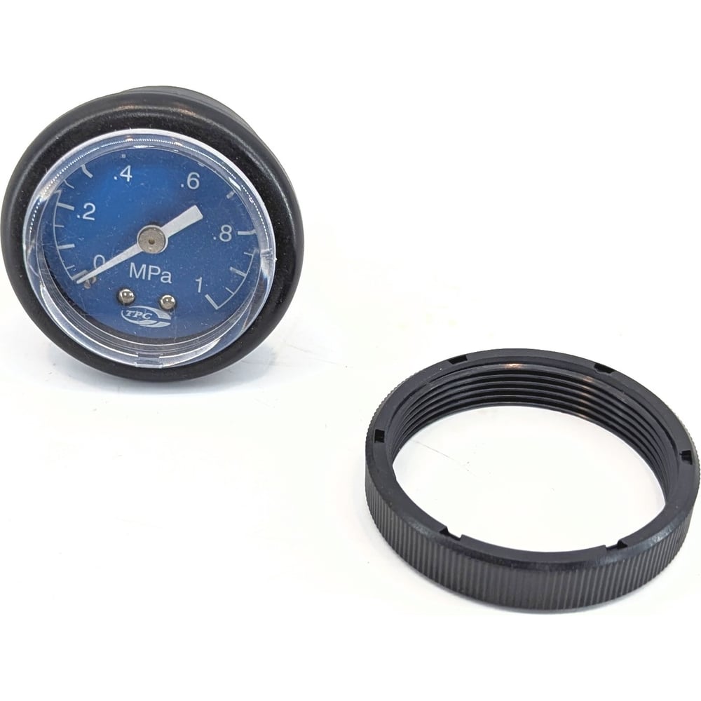 Изображение товара Манометр осевой CDC Pneumatics панельного монтажа 45 мм 0-10 бар