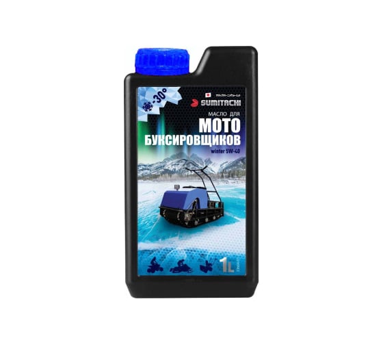 Изображение товара Масло моторное SUMITACHI WINTER OIL 5W-40 1Л для мотобуксировщика 33664