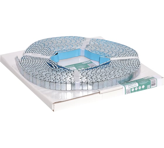 Изображение товара Груза ACG 1005 Fe LUXOR самокл. оцинкованные 5 г х 1000шт в рулоне синий скотч (сменная катушка) 1024081