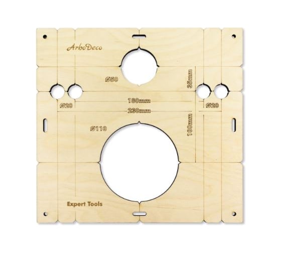 Изображение товара Шаблон для инсталляции ЗАГОРСКИЙ ЛАКОКРАСОЧНЫЙ ЗАВОД 50мм/110мм ZLK08287