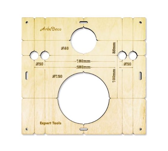 Изображение товара Шаблон для инсталляции ЗАГОРСКИЙ ЛАКОКРАСОЧНЫЙ ЗАВОД 60мм/120мм ZLK08288