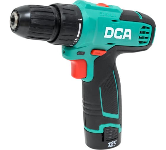 Изображение товара Аккумуляторная дрель-шуруповерт DCA 2 АКБ 2.0 А*ч, в кейсе ADJZ1202 (TYPE TS)