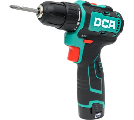 Изображение товара Аккумуляторная дрель-шуруповерт DCA 2 АКБ 2,0 А*ч, в кейсе  ADJZ1203 (TYPE E)