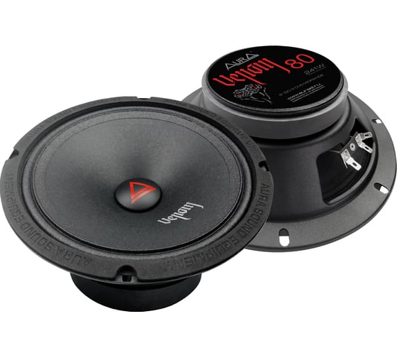 Изображение товара СЧ-драйвер AURA 8" (20 см), 4 Ом 80Hz-20kHz, 96 db, 121/241Вт, монт.глубина 77.3мм VENOM-80