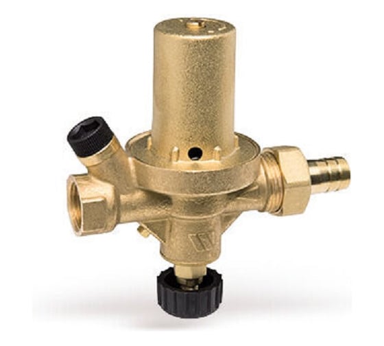 Изображение товара Подпиточный клапан Watts 1/2г с манометром ALIMAT ALOMD (латунный колпачок) 10004890