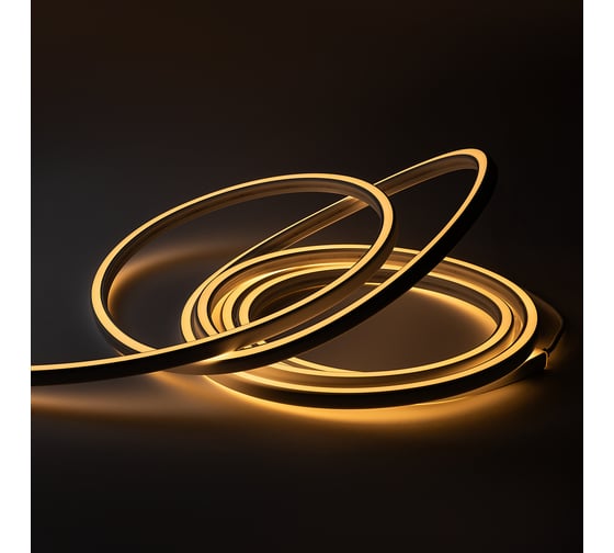 Изображение товара Гибкий неон MAKSBRIGHT 5 м, 10Вт/м, 24В, IP65, 16x15мм, 3000К теплый белый MB-ANF-SQDS-WW-3000K