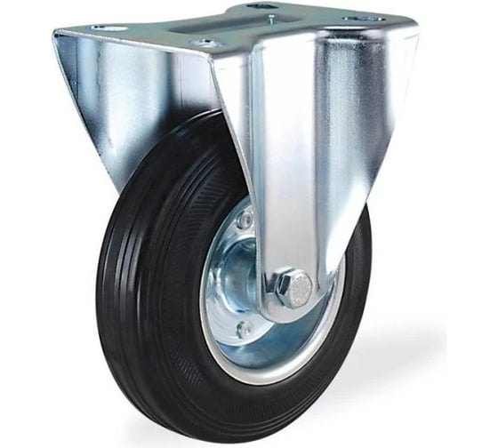 Изображение товара Неповоротная колесная опора KAMA 150 мм K-3307-SLS-150