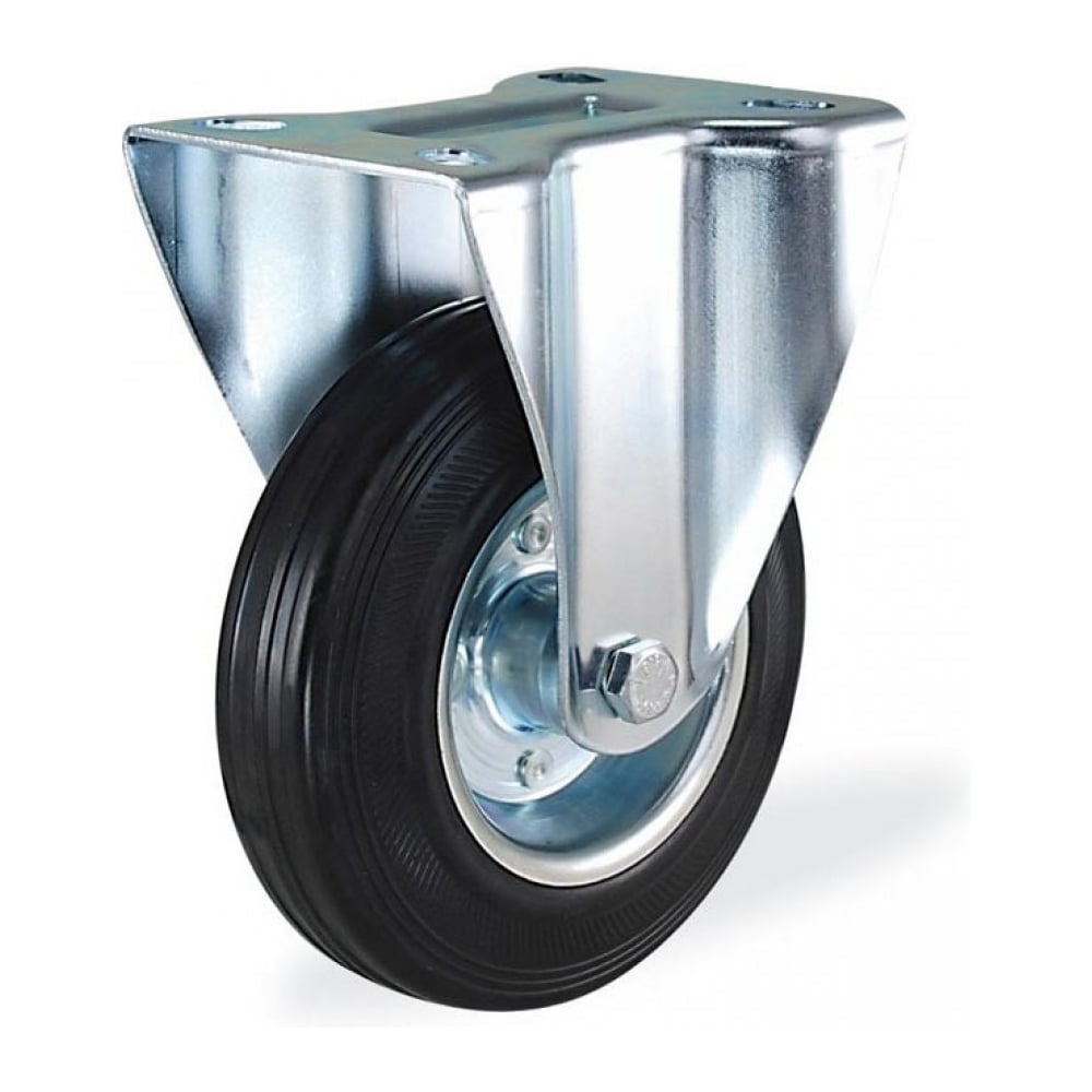 Изображение товара Неповоротная колесная опора KAMA 160х45 мм K-3307-SLS-160x45 для аппаратных