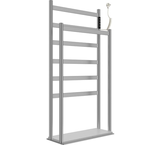 Изображение товара Полотенцесушитель электрический Wonzon & Woghand напольный, Брашированный никель WW-A407-BR