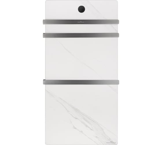 Изображение товара Полотенцесушитель электрический Wonzon & Woghand с греющей плитой Белый мрамор, Темный графит WW-A503-GM