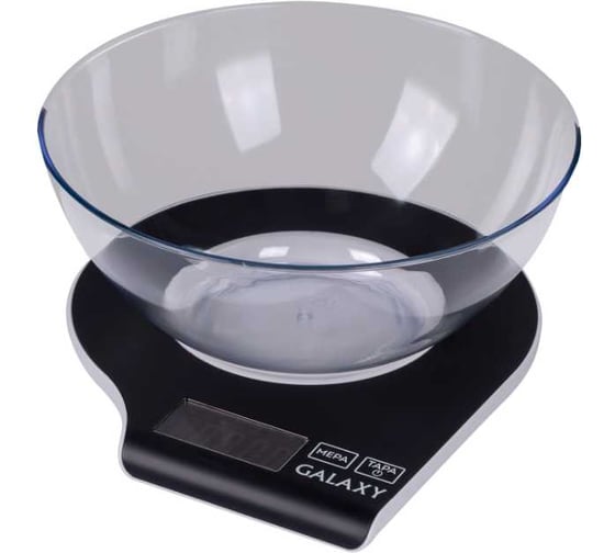 Изображение товара Весы кухонные электронные Galaxy LINE GL 2801 черный, пластик, максимальный вес 5 кг 7021128010