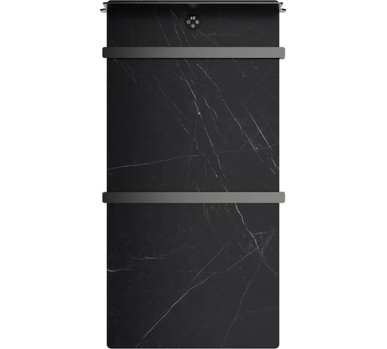 Изображение товара Полотенцесушитель электрический Wonzon & Woghand с греющей плитой Черный мрамор, Темный графит WW-A504-GM