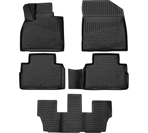 Изображение товара Коврики Element 3D в салон HYUNDAI Palisade /I/ 2018- Внед 8мест 5шт 3DA58778210h