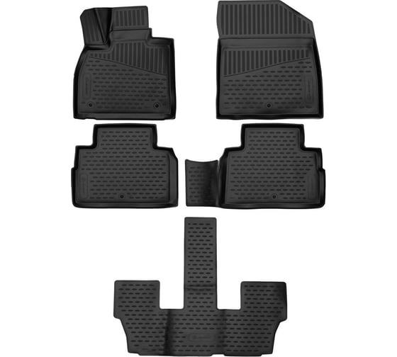 Изображение товара Коврики Element 3D в салон HYUNDAI Palisade /I/ 2018- Внед 7мест 5шт 3DA58777210