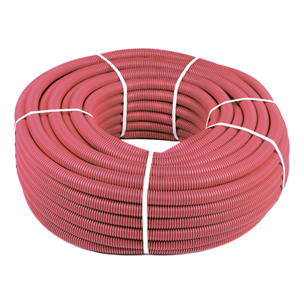 Изображение товара Гофрированная труба SANEXT ПНД 32 для труб 20 красная бухта 50 м Изображение товара Гофрированная труба SANEXT ПНД 32 для труб 20 красная бухта 50 м