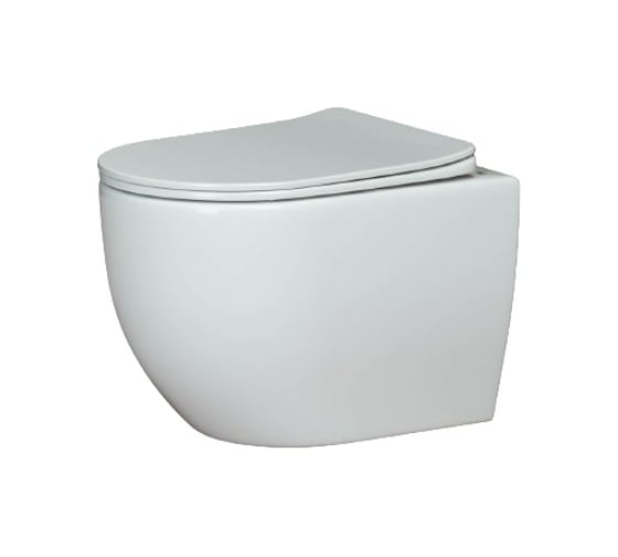 Изображение товара Подвесной унитаз Ceramicanova MIA Rimless с крепежом, с сиденьем-крышкой с микролифтом CN1805