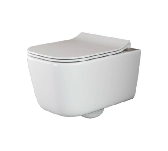 Изображение товара Подвесной унитаз Ceramicanova NEW DAY Rimless с крепежом, с сиденьем-крышкой с микролифтом CN3005