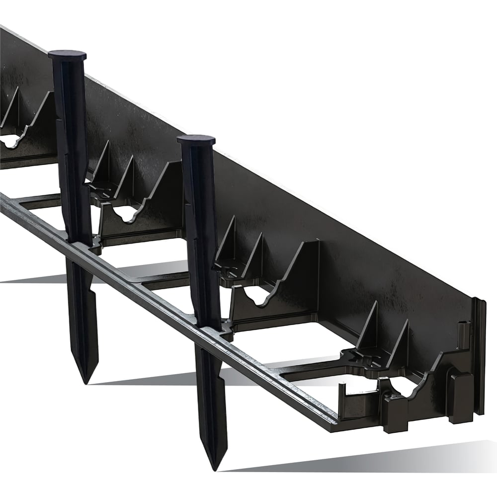 Изображение товара Садовый пластиковый бордюр ГеоПластБорд высота 58 мм 8 м 32 колышка GPB58.08.32