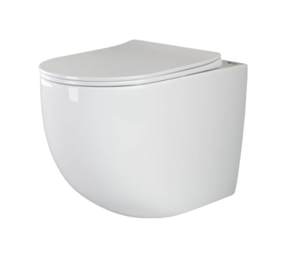 Изображение товара Унитаз соло Ceramicanova MIA Rimless с крепежом, с сиденьем-крышкой с микролифтом CN1810