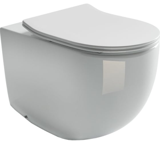 Изображение товара Напольный пристенный унитаз-соло Ceramicanova METROPOL Rimless CN4004