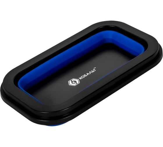 Изображение товара КОБАЛЬТ Тарелка магнитная для крепежа, складная, силиконовая, 132x78 мм, высота 15мм/45мм, блистер 919-432