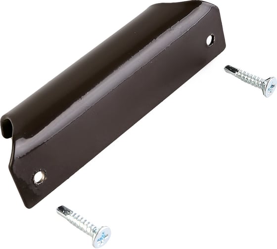 Изображение товара Балконная ручка Метизик металл-сталь, с саморезами с буром, коричневая 4004.05