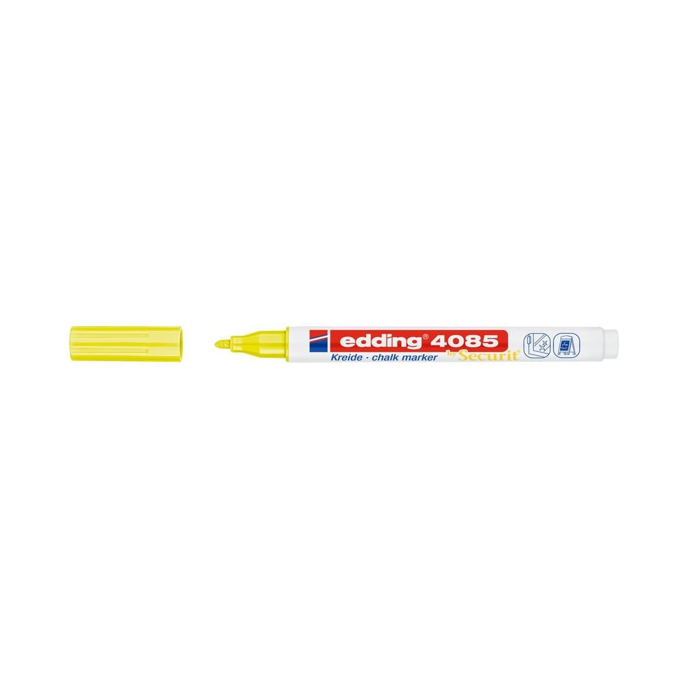 Меловой маркер EDDING маркер меловой edding 4085 1 2 мм с круглым наконечником желтый неоновый