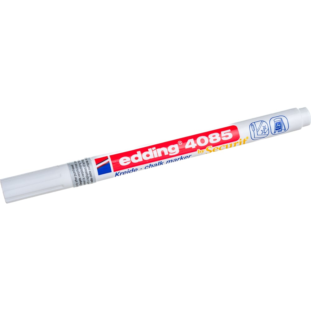 Меловой маркер EDDING маркер меловой edding 4090 4 15 мм белый влагостираемый для гладких поверхностей e 4090 49