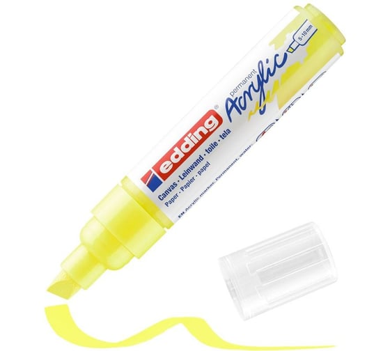 Изображение товара Акриловый маркер Edding 5000 неоновый желтый, 5-10 мм 1327864