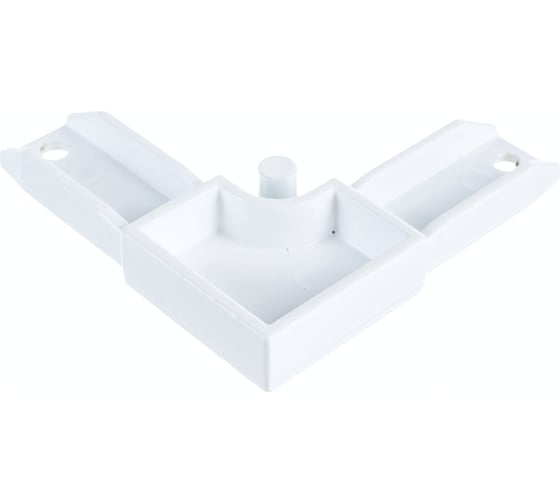 Изображение товара Усиленный соединительный уголок для МС Метизик металл, белый 6216.07