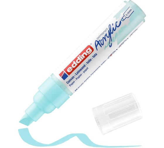 Изображение товара Акриловый маркер Edding 5000 пастельный голубой, 5-10 мм 1327861
