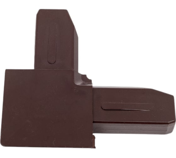 Изображение товара Соединительный уголок под профиль Метизик крыло, коричневый 4017.05