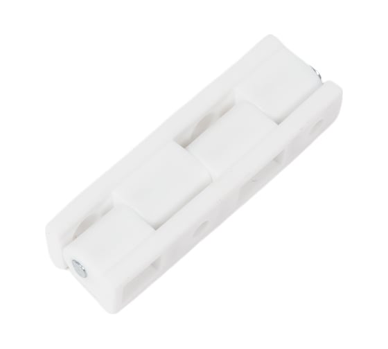 Изображение товара Шарнир-петля для москитной сетки Метизик ПВХ, с металлическим стержнем, белая 4223.07