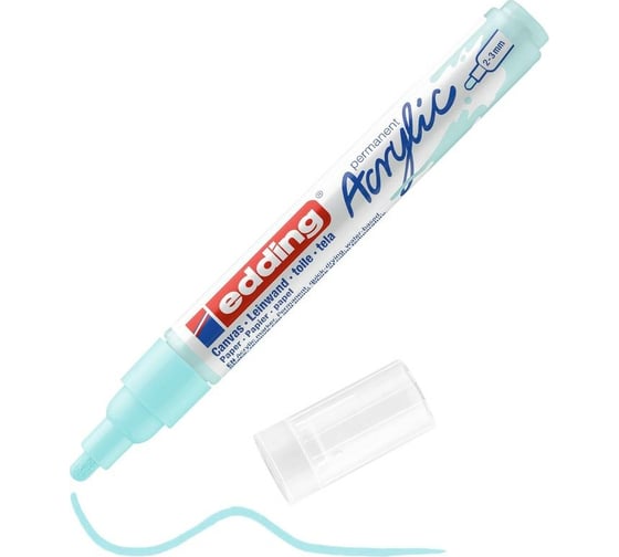 Изображение товара Акриловый маркер Edding 5100 пастельный голубой, 2-3 мм 1327835