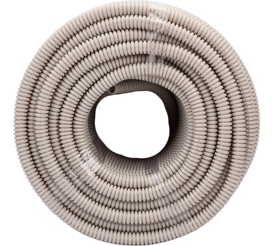 Изображение товара Легкая гофротруба УРАЛ ПАК ПВХ, с протяжкой Россия - 16 мм 50 м ГФ-0101716-050