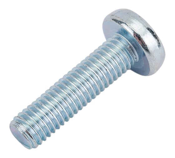 Изображение товара Винт ZAMETAL М8х30 полукруг. гол., DIN 7985, оц., 200 шт ZA513137