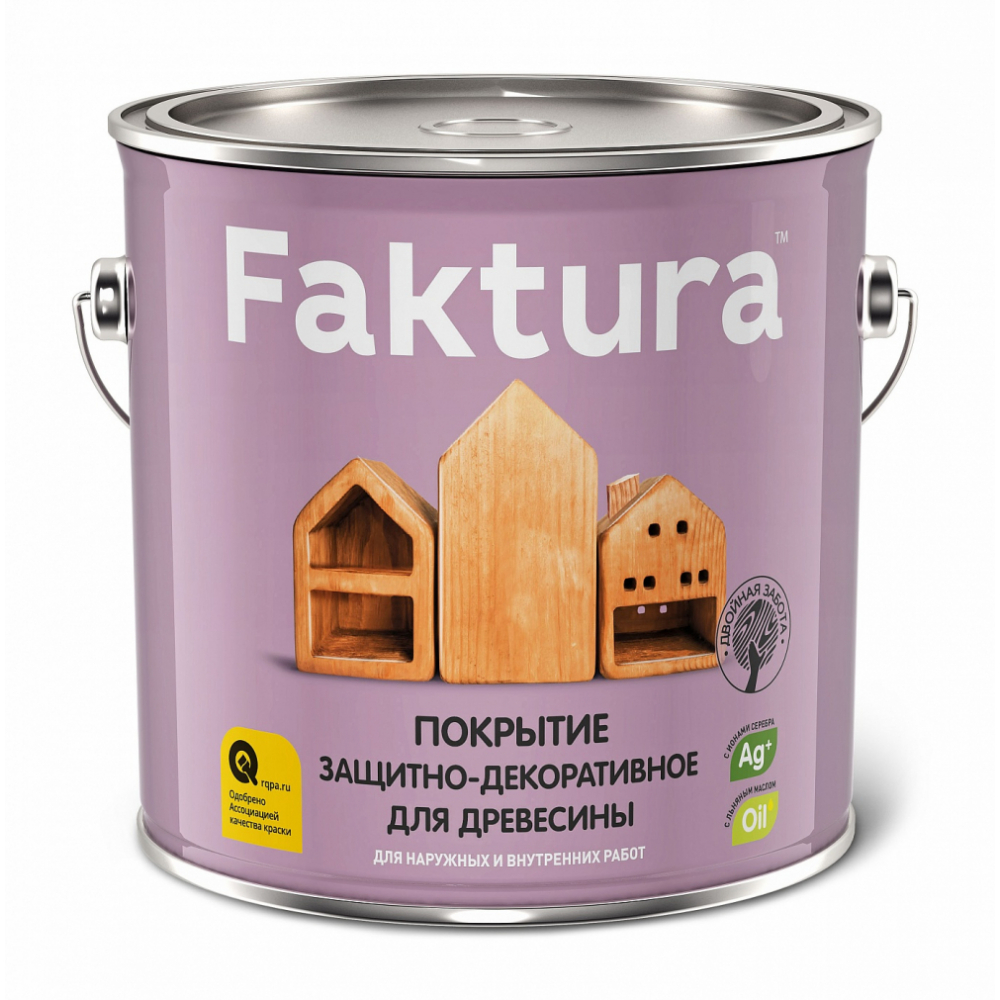 Защитно-декоративное покрытие для древесины FAKTURA защитно декоративное покрытие русские узоры для дерева махагон 0 7 л