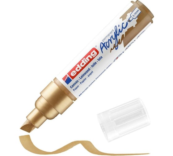 Изображение товара Акриловый маркер Edding 5000 золотистый, 5-10 мм 1327843