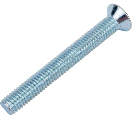 Изображение товара Винт ZAMETAL М6х50 потайн. гол., DIN 965, оц., 200 шт ZA513717