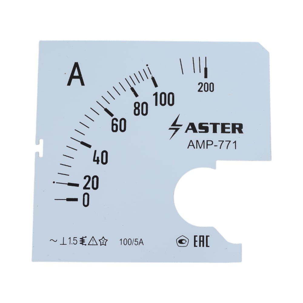 Шкала к амперметру AMP-771 ASTER SC771-100