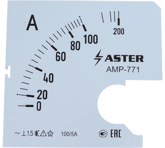 Изображение товара Шкала Aster к амперметру AMP-771 100/5 А SC771-100