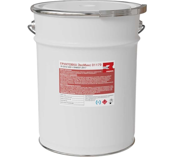 Изображение товара Грунтовка ЭвоМикс алкидно-уретановая красно-коричневая 18 кг 01179 18ГАУккр