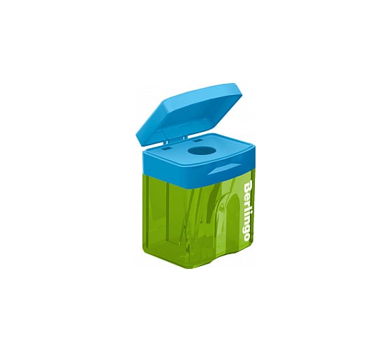 Изображение товара Набор точилок пластиковых Berlingo Fuze, 20 шт, 1 отверстие, контейнер, цвет ассорти BBp_15017