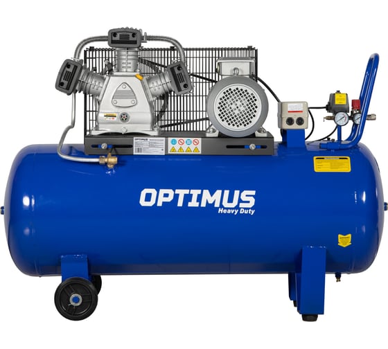 Изображение товара Компрессор поршневой Optimus, 580л/мин, 3.0кВт, 380в, ресивер 200л OPT-302058
