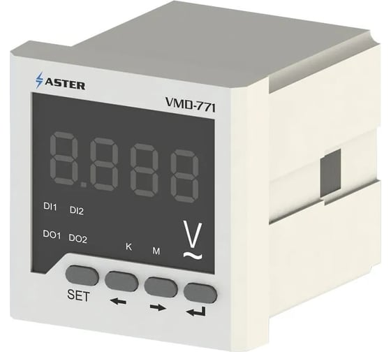 Изображение товара Цифровой однофазный вольтметр ASTER VMD-771