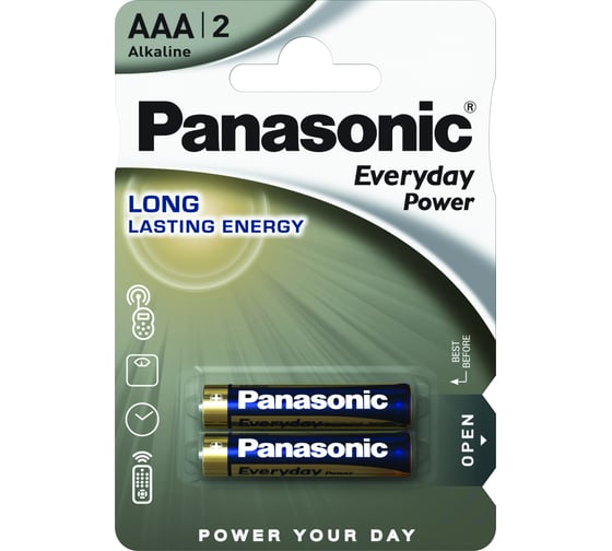 Изображение товара Элементы питания Panasonic LR03 Everyday Power BL2 7352