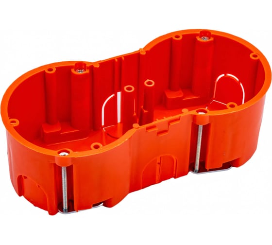 Изображение товара Монтажная коробка Bylectrica при скрытой разводке евростандарт для гипсокартона, 136x66x47,4 мм, КЕ-504