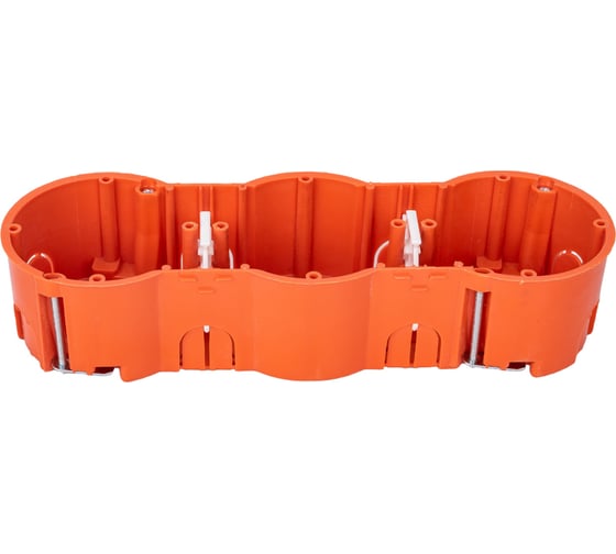 Изображение товара Монтажная коробка Bylectrica при скрытой разводке евростандарт для гипсокартона, 207x66x47,4 мм, КЕ-505