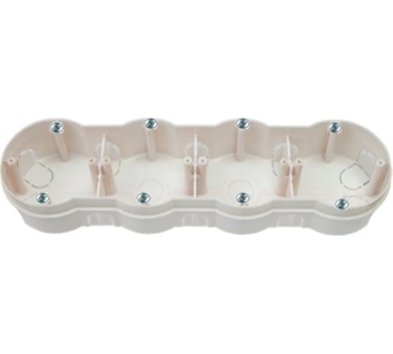 Изображение товара Монтажная коробка BYLECTRICA при скрытой разводке с винтами для бетона и кирпича, 292x79x41,5 мм К-226 исп.1