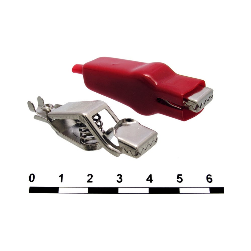 Изображение товара Зажим-крокодил Pro Legend пружинный 13 мм 20 А красный PL2994